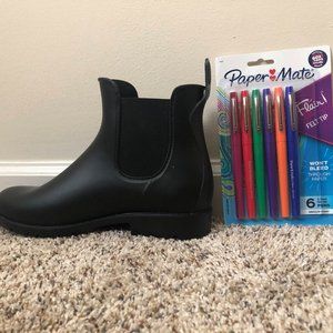 Asgard Women's Ankle Rain Boots Waterproof Chelsea Boots